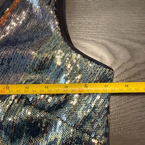 Julia Jordan Gorgeous Sequined-Stripe Midi Dress Size 6 - Picture 8 of 15